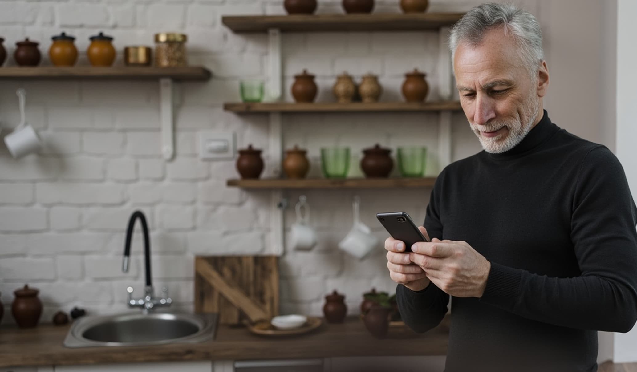 a man is talking on the phone